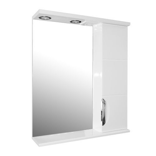 Зеркало-шкаф Loranto Соло CS00058917 70х80 подвесной цвет белый