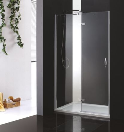 Душевая дверь Cezares BERGAMO BERGAMO-W-B-12-90-C-Cr-L 90х195 стекло прозрачное профиль хром
