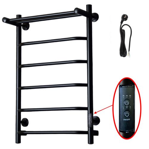 Полотенцесушитель электрический Тругор Пэк сп Пэксп6П/8050черныйВГП 55х80 черный