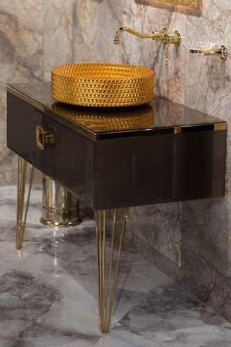 Столешница Armadi Art Lucido 853-100-BB 100х60 накладная цвет бронза