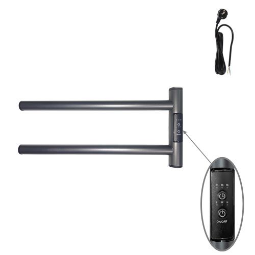 Полотенцесушитель электрический Маргроид Cook Cook-1840-1049-7024R 40х20 серый