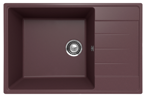 Кухонная мойка Ulgran Quartz Prima 760-06 75х50 цвет коричневый