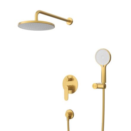 Душевая система Cezares STYLUS STYLUS-DSET-BORO встраиваемая в стену цвет золото