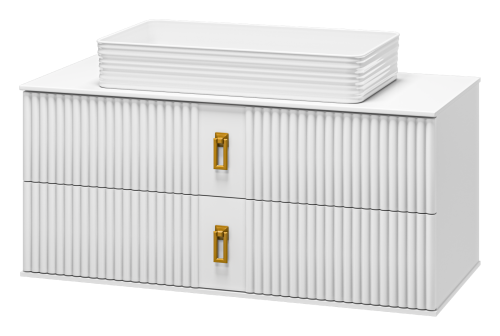 Тумба под раковину Brevita Sevilla SEV-09105-0102Я 110х50 подвесная цвет белый