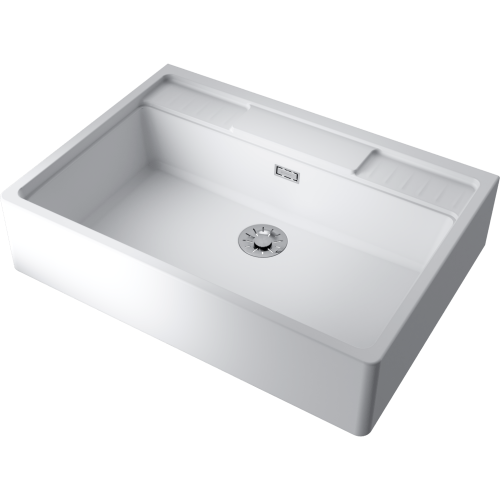 Кухонная мойка Omoikiri Kinokawa 90 4993853 90х65 цвет белый