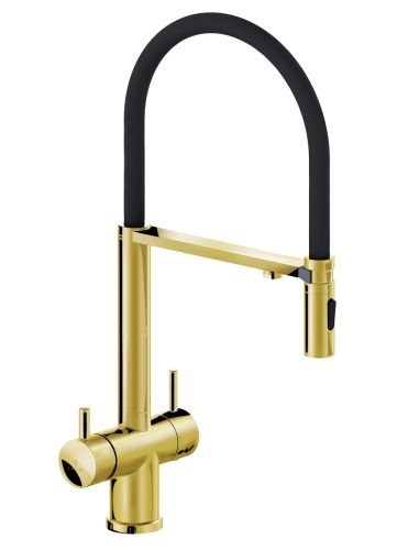 Смеситель для кухни AltroBagno Flusso AltroBagnoFlusso050205Gl на мойку золото