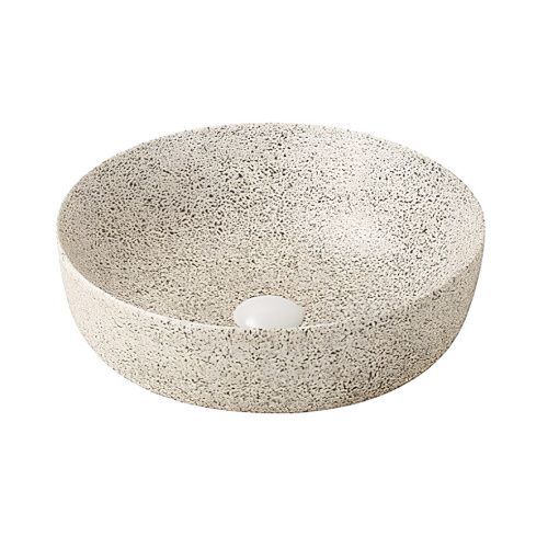 Раковина из сантехнического фарфора Melana 320364WSt-805 40х40 накладная цвет белый без отверстий под смеситель