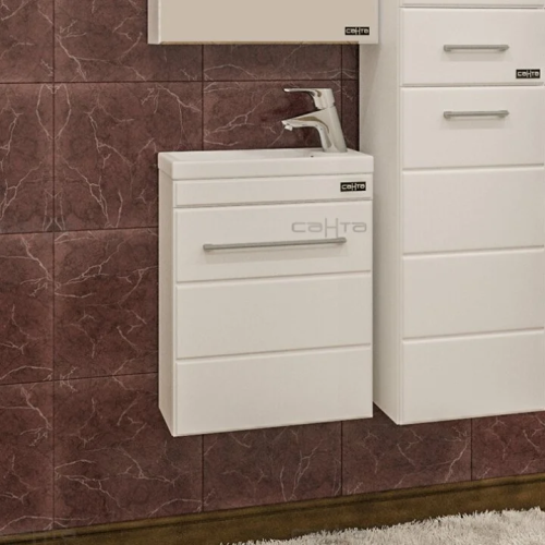 Тумба под раковину СанТа Омега 207036 40х20 подвесная цвет белый