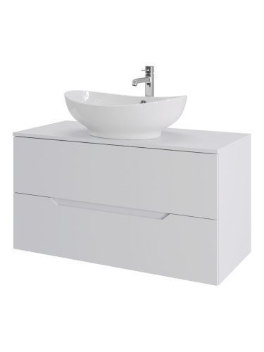 Тумба с раковиной Orange Line Li-100TuwMDF+B08-585W 100х50