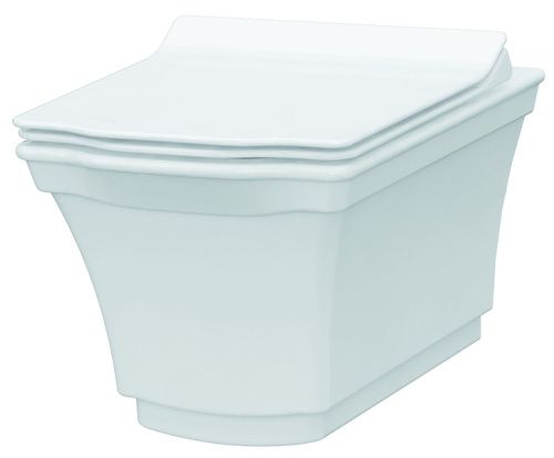 Чаша унитаза подвесная Boheme Hermitage 951 цвет белый без сиденья безободковый