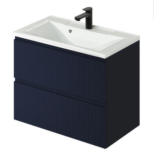 Тумба с раковиной Итана Kate CS00090004 80х40 подвесная цвет синий