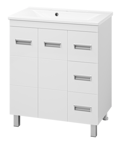 Тумба под раковину Misty Селена П-Сел01075-01Пр3Я 70х40 напольная цвет белый