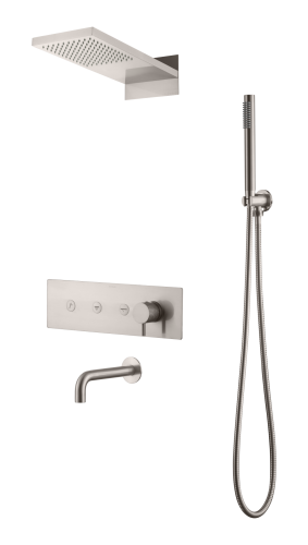 Душевая система Boheme Fusion 130-2-NB встраиваемая в стену цвет никель