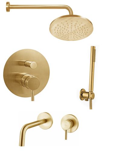 Душевая система Paffoni Light KITLIG015HGSP006KING встраиваемая в стену