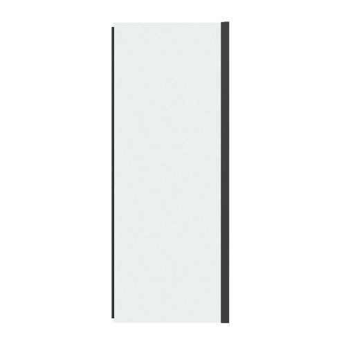 Боковая стенка Grossman Pragma 200.K33.03.100.21.02 100х195 стекло шиншилла профиль черный