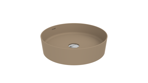 Раковина из сантехнического фарфора Creavit Loop LP145-00CM00E-0000 50х50 накладная цвет коричневый