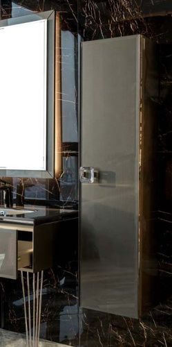 Шкаф-пенал Armadi Art Lucido 772-GR 40х150 подвесной цвет серый