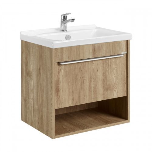 Тумба под раковину Aquaton Хоуп 1A287201HP6C0 60х40 подвесная цвет коричневый