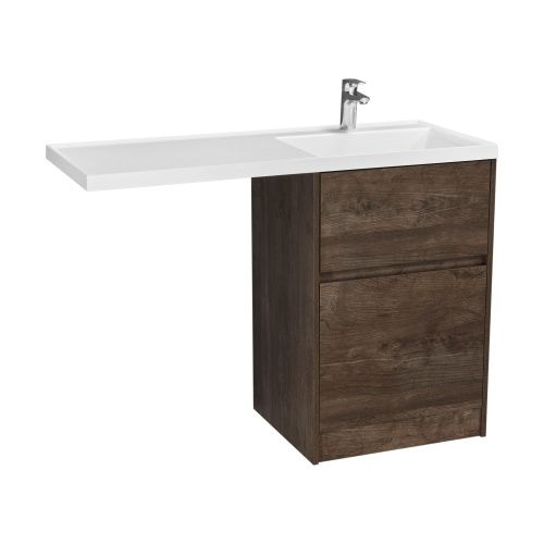 Тумба под раковину Aquaton Лондри 1A266901LHDY0 60х50 напольная цвет коричневый