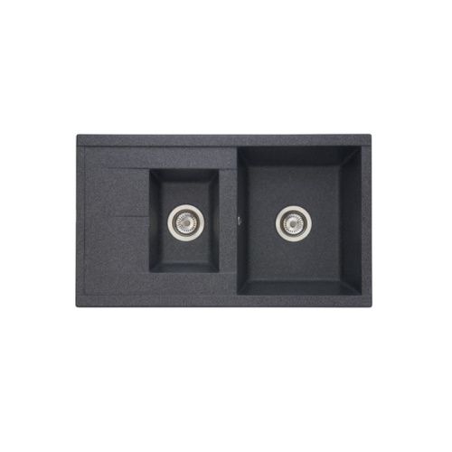 Кухонная мойка Aquaton Делия 1A716232DE210 85х50 цвет серый поверхность матовая