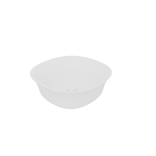 Раковина керамическая GSG Ceramic Design Flut FLLAVFSQU42000 40 см накладная цвет белый без отверстий под смеситель