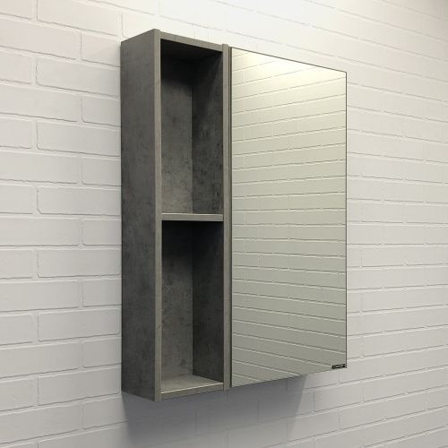 Зеркало-шкаф Comforty Осло 00-00006490CF 60х80 подвесной цвет серый