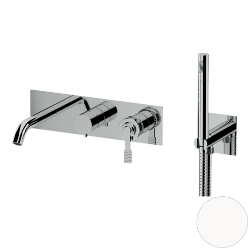 Смеситель для ванны Remer Atelier AL53D2BO встраиваемый в стену белый