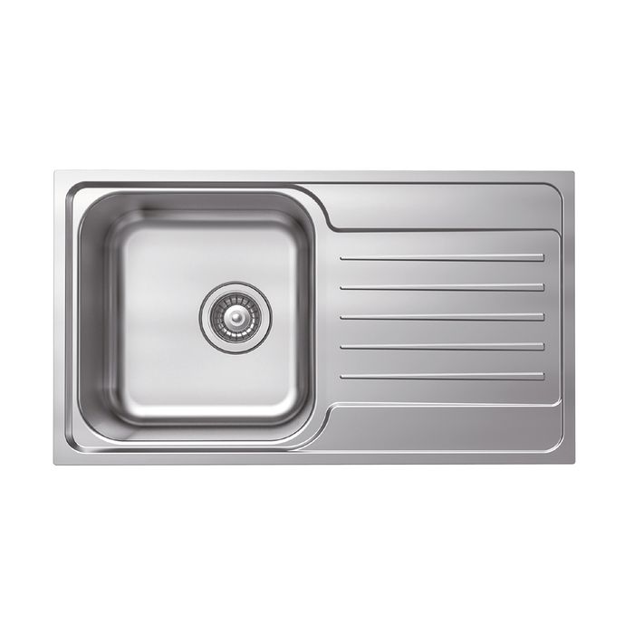 Кухонная мойка Iddis Sound SND78SDi77 80х45 цвет серый поверхность матовая