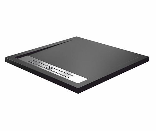 Душевой поддон из искусственного камня Wasserkraft Abens 20T 20T03 90х90 черный
