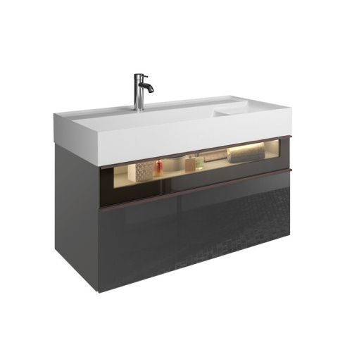 Тумба под раковину Burgbad Yumo SFMX 102 F3194 C0001 G0179 100х50 подвесная цвет серый