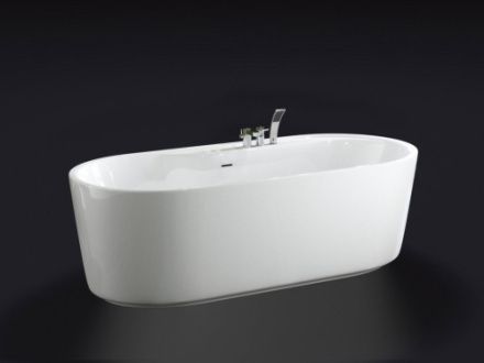 Ванна акриловая BelBagno BB14-K 180х85 отдельностоящая овальная с ножками