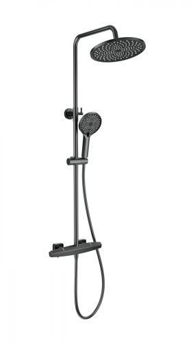 Душевая стойка Wonzon & Woghand Neo WW-B3045-A-BGG настенная цвет серый с термостатом