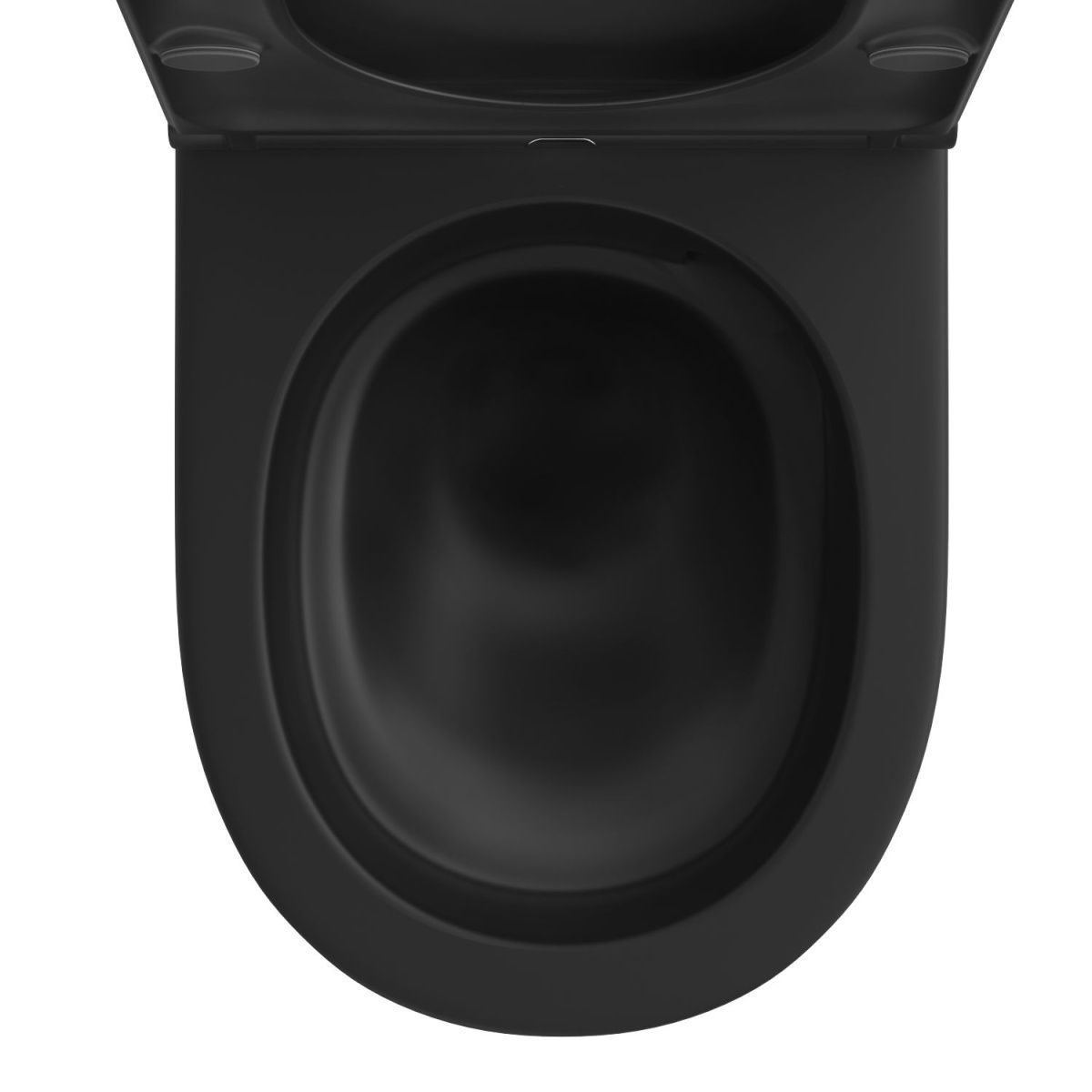 Унитаз подвесной Wellsee Croquis 182613001 черный с сиденьем микролифт безободковый смыв торнадо - фото 3