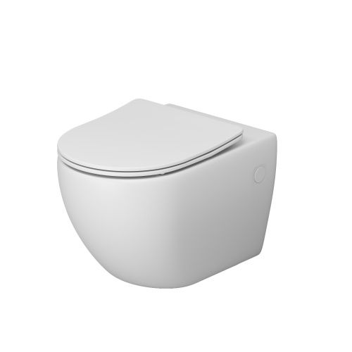 Унитаз подвесной Grossman Торнадо GR-4411MSQ белый с сиденьем микролифт безободковый смыв торнадо