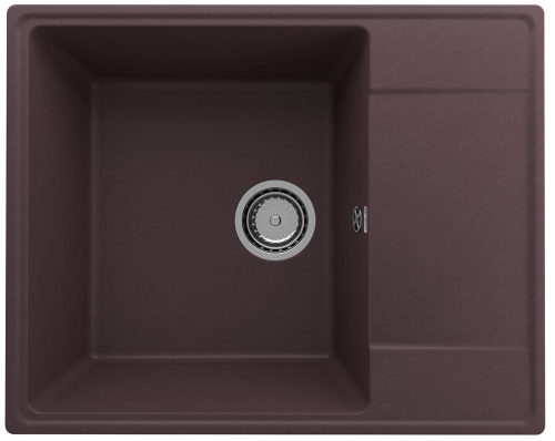 Кухонная мойка Ulgran Quartz Prima 605-06 60х50 цвет коричневый поверхность матовая