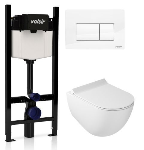 Комплект унитаз с инсталляцией и клавишей смыва Valsir KIT VSWG 7317 Std P1