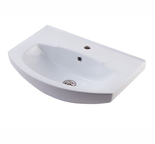 Раковина из сантехнического фарфора Rosa Вн МуБ09 60х40 накладная цвет белый