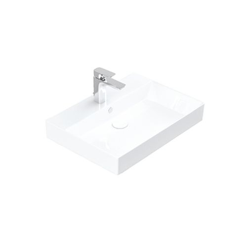 Раковина керамическая Dreja Stance 17060-KL 60х50 подвесная цвет белый 1 отверстие под смеситель