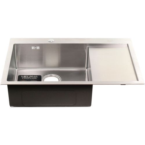 Кухонная мойка Melana ProfLine D7851H-L сатин 80х50 цвет серый поверхность матовая