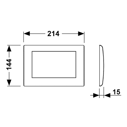 Клавиша смыва механическая Tece TECEplanus 9240310 цвет нержавеющая сталь - фото 2