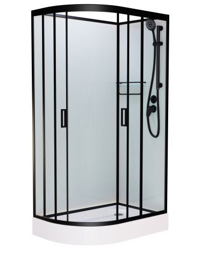 Душевая кабина Frank 914014 100х80 асимметричная без крыши ориентация правая