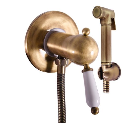 Гигиенический душ со смесителем RavSlezak LABE L547SM бронза