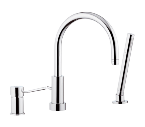 Смеситель Remer Minimal N07 на борт ванны хром