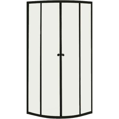 Душевой уголок Orange E01-090TB/G 90х90 стекло прозрачное профиль черный без поддона