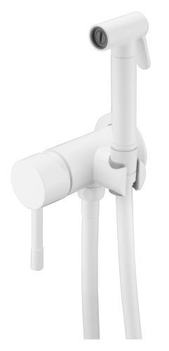 Гигиенический душ со смесителем Boheme Uno 467-MW белый