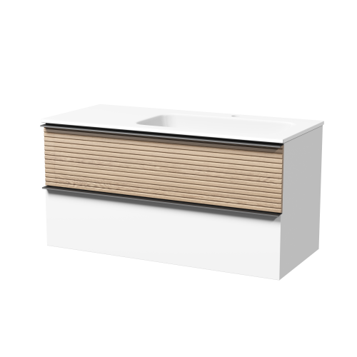 Тумба под раковину Sancos DELTA DL100RW 100х40 подвесная цвет коричневый