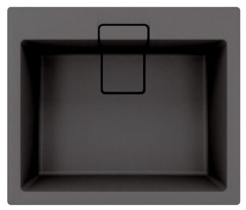 Кухонная мойка Florentina Ривьера 600 20.490.D0600.302 60х50 цвет черный поверхность матовая
