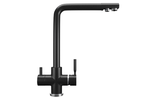 Смеситель для кухни Ulgran Classic U-016-344 на мойку черный