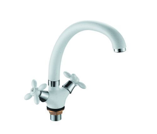 Смеситель для кухни D-Lin D153808-C на мойку белый