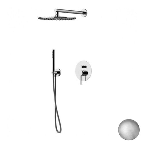 Душевая система Gattoni Circle Two 9190/PDNS встраиваемая в стену цвет никель